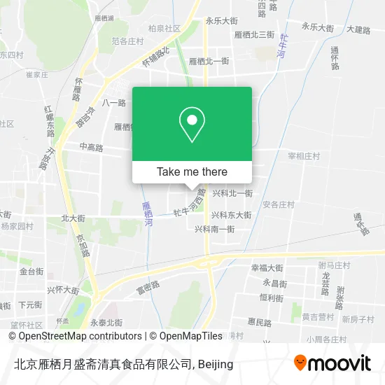 北京雁栖月盛斋清真食品有限公司 map