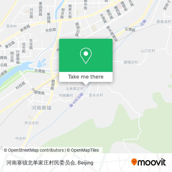 河南寨镇北单家庄村民委员会 map