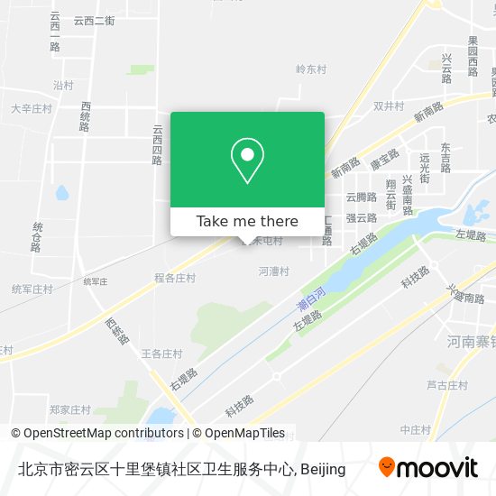 北京市密云区十里堡镇社区卫生服务中心 map