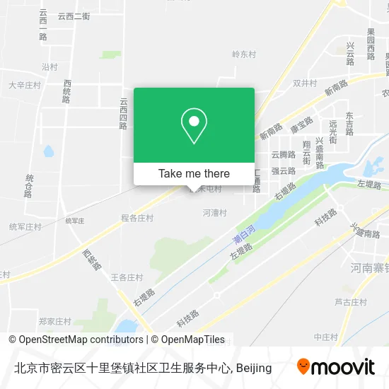 北京市密云区十里堡镇社区卫生服务中心 map