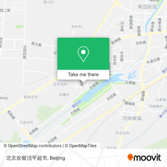 北京欢银洁平超市 map