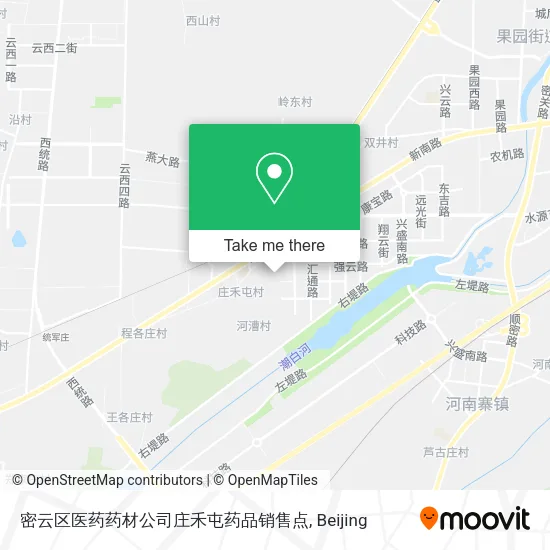 密云区医药药材公司庄禾屯药品销售点 map