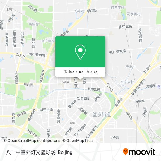 八十中室外灯光篮球场 map