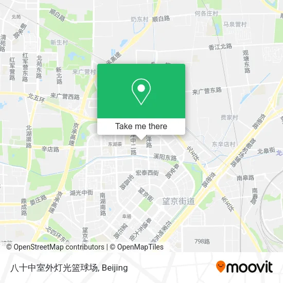 八十中室外灯光篮球场 map