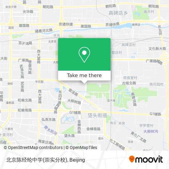 北京陈经纶中学(崇实分校) map