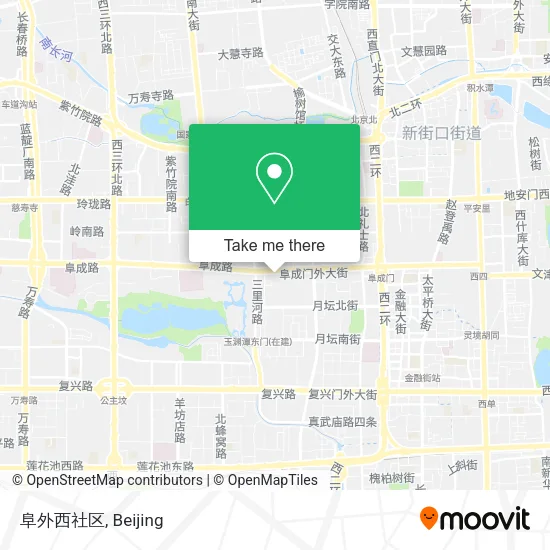 阜外西社区 map