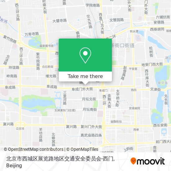 北京市西城区展览路地区交通安全委员会-西门 map
