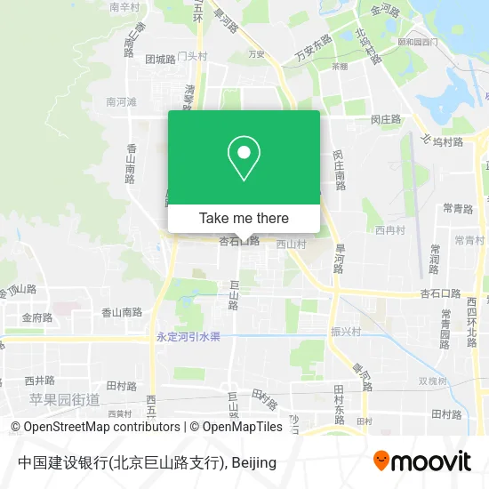 中国建设银行(北京巨山路支行) map