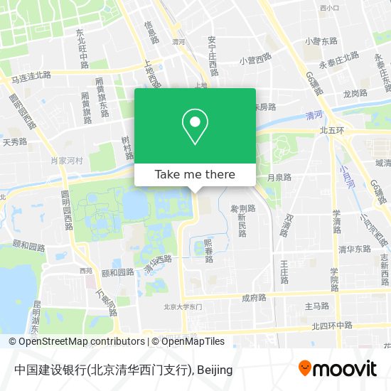 中国建设银行(北京清华西门支行) map