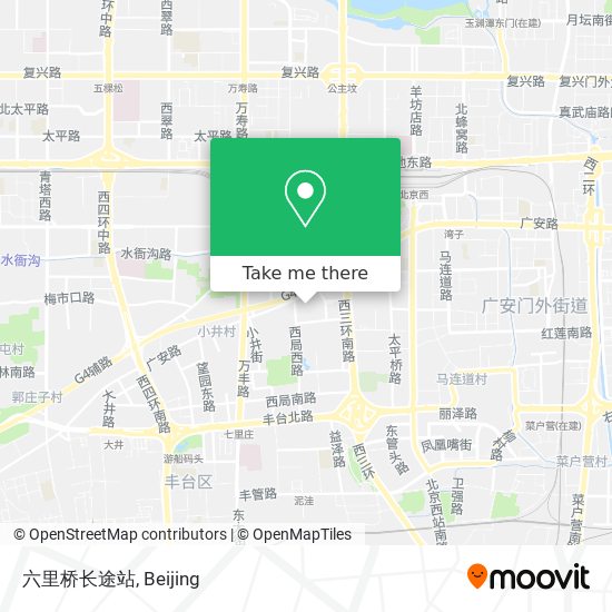 六里桥长途站 map