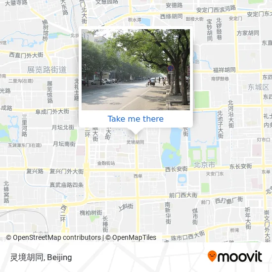 灵境胡同 map