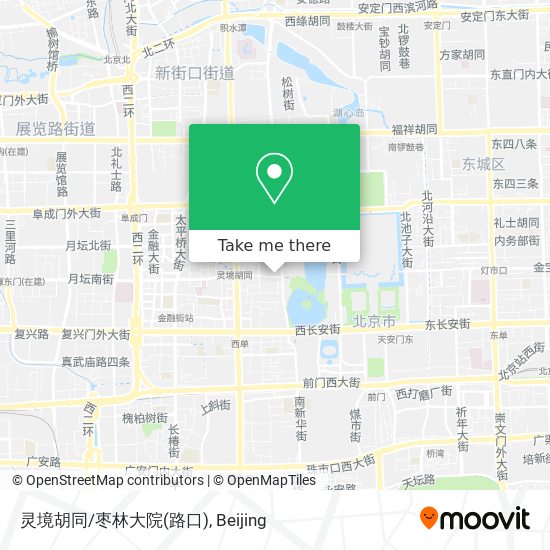 灵境胡同/枣林大院(路口) map