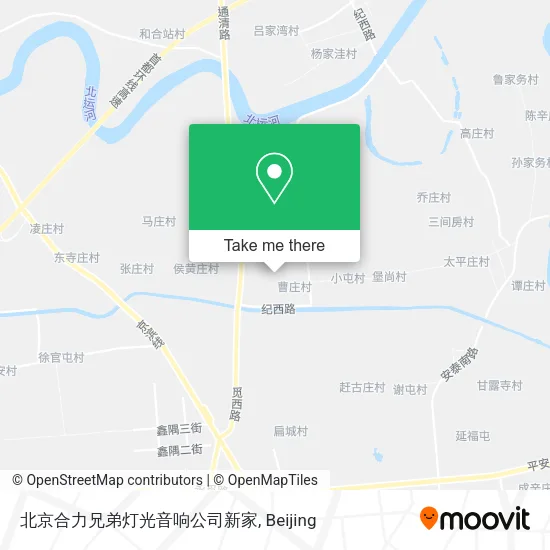 北京合力兄弟灯光音响公司新家 map