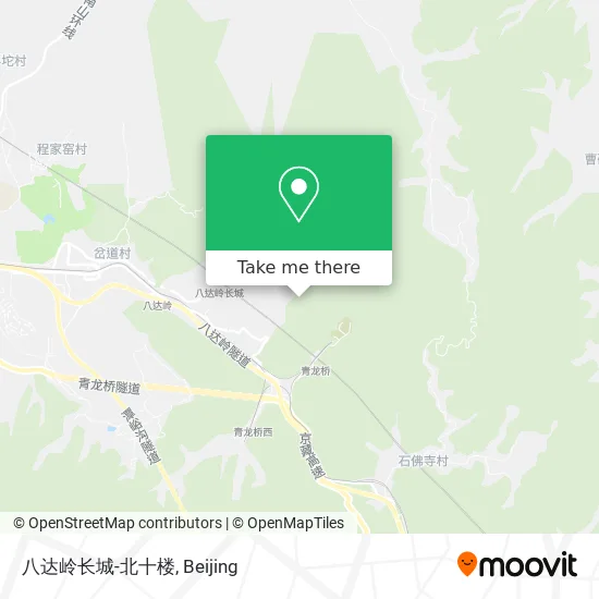 八达岭长城-北十楼 map
