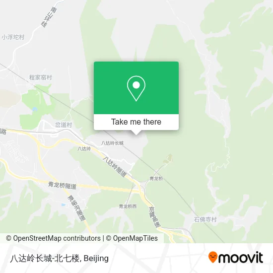 八达岭长城-北七楼 map