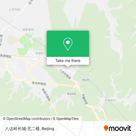 八达岭长城-北二楼 map