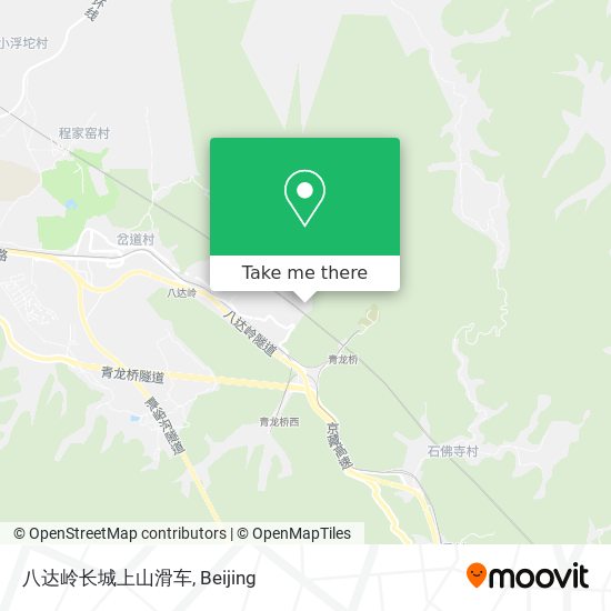 八达岭长城上山滑车 map