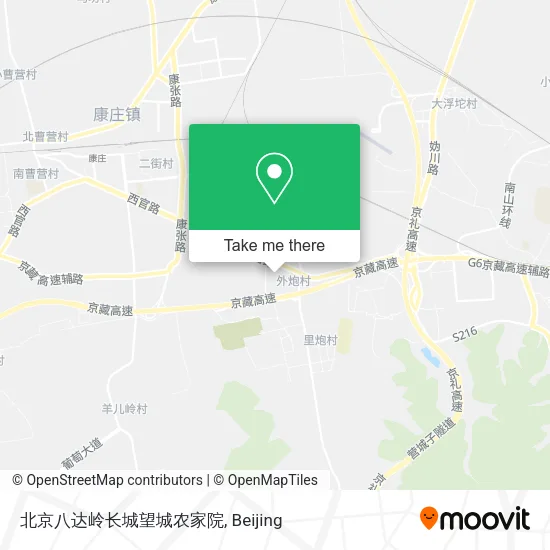北京八达岭长城望城农家院 map