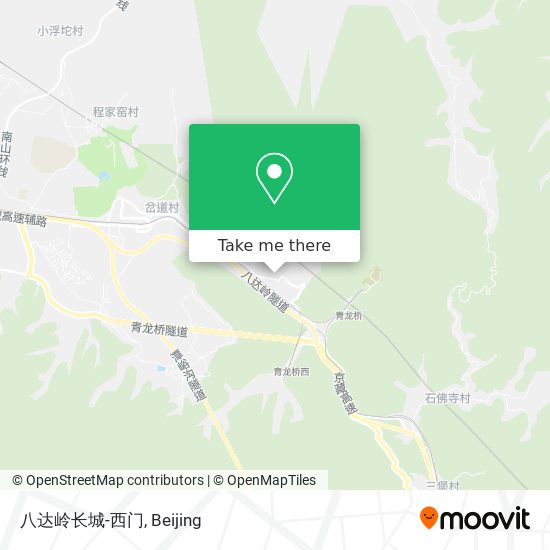 八达岭长城-西门 map