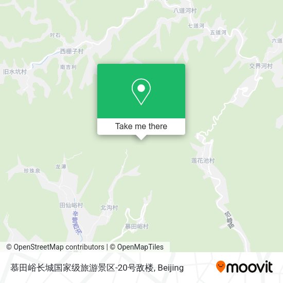 慕田峪长城国家级旅游景区-20号敌楼 map