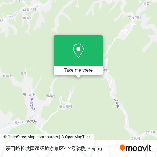 慕田峪长城国家级旅游景区-12号敌楼 map