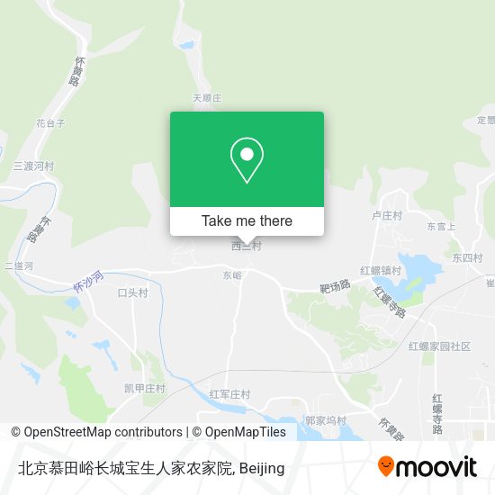 北京慕田峪长城宝生人家农家院 map