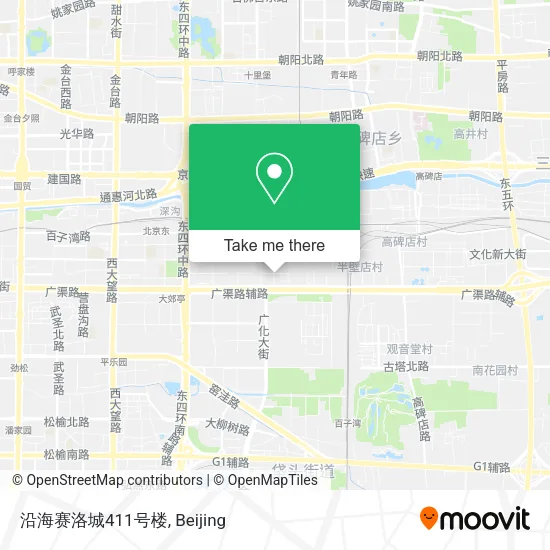 沿海赛洛城411号楼 map