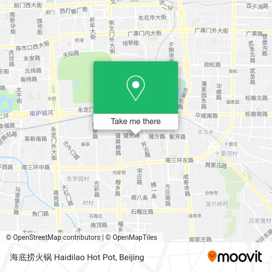 海底捞火锅 Haidilao Hot Pot map