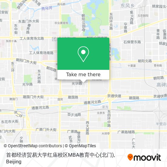 首都经济贸易大学红庙校区MBA教育中心(北门) map