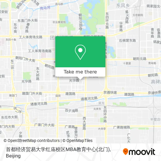 首都经济贸易大学红庙校区MBA教育中心(北门) map