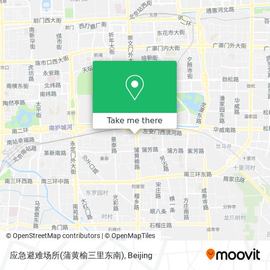 应急避难场所(蒲黄榆三里东南) map