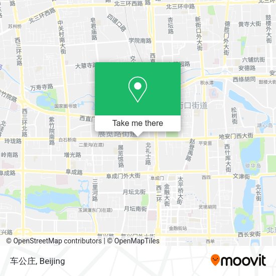 车公庄 map