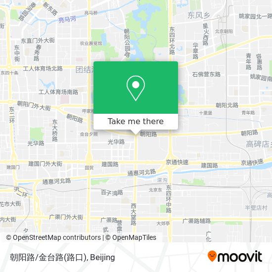 朝阳路/金台路(路口) map