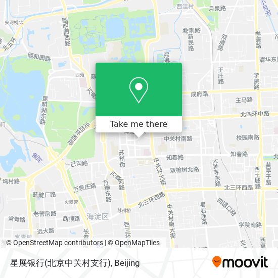 星展银行(北京中关村支行) map