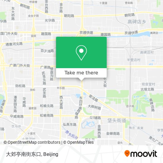 大郊亭南街东口 map