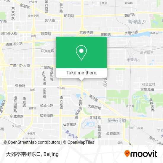 大郊亭南街东口 map