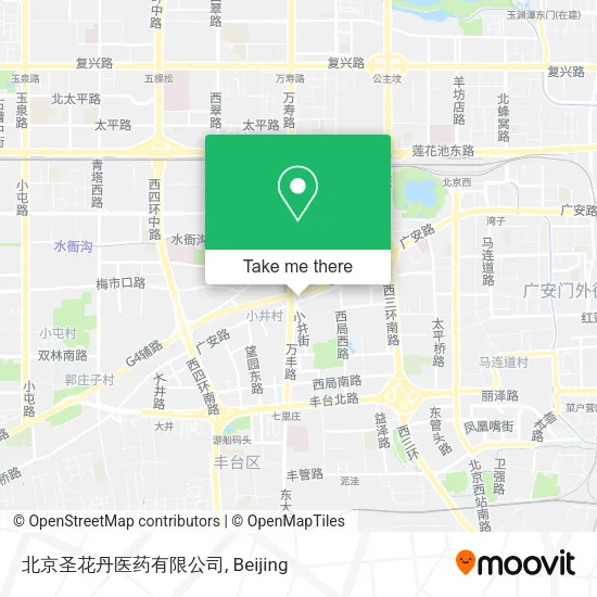 北京圣花丹医药有限公司 map
