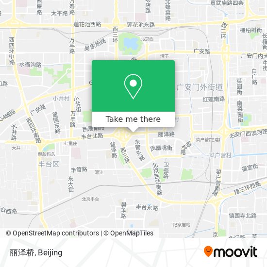 丽泽桥 map