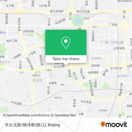 丰台北路/丽泽桥(路口) map