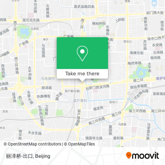丽泽桥-出口 map