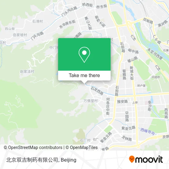 北京双吉制药有限公司 map