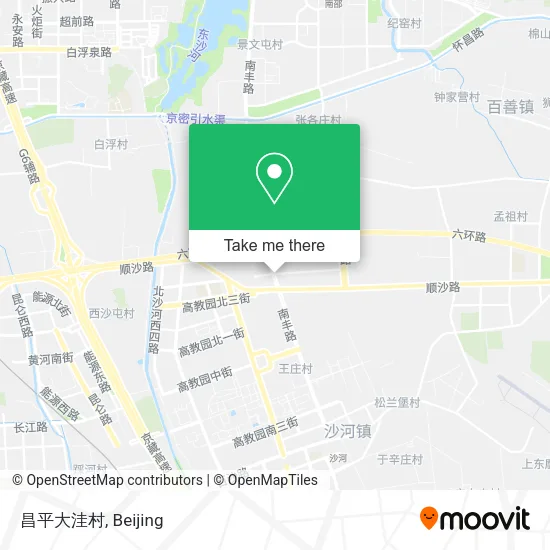 昌平大洼村 map