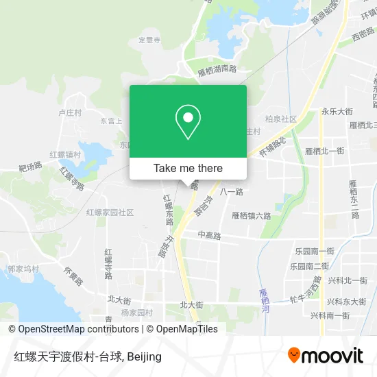 红螺天宇渡假村-台球 map