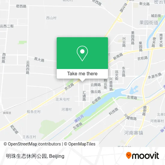 明珠生态休闲公园 map