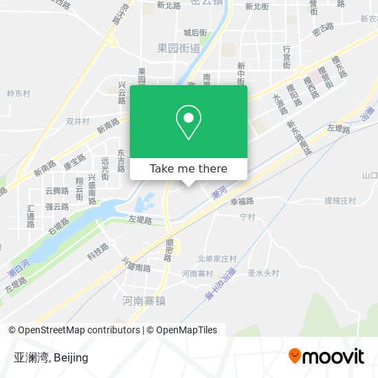 亚澜湾 map