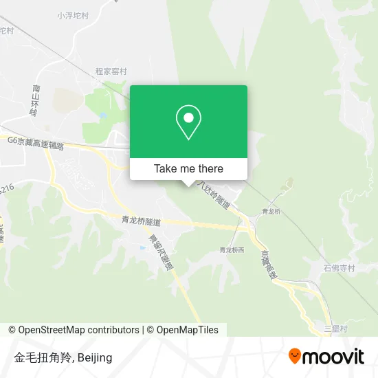 金毛扭角羚 map