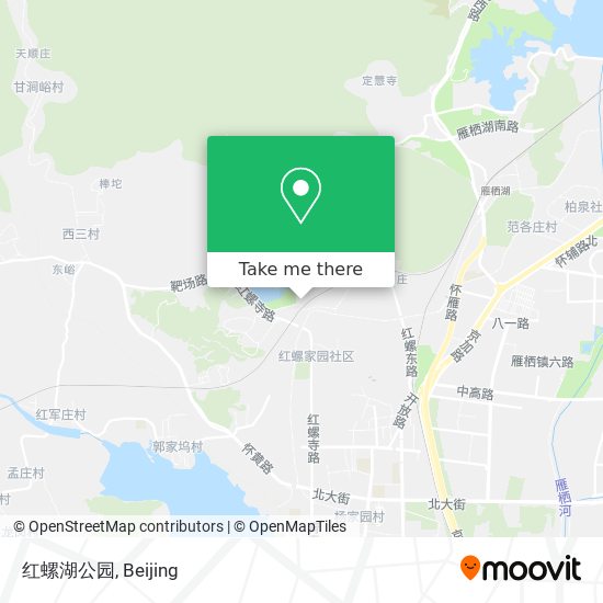 红螺湖公园 map