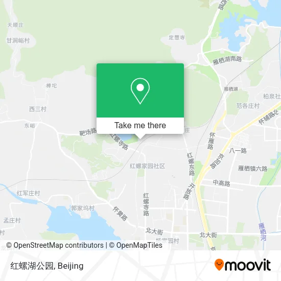 红螺湖公园 map