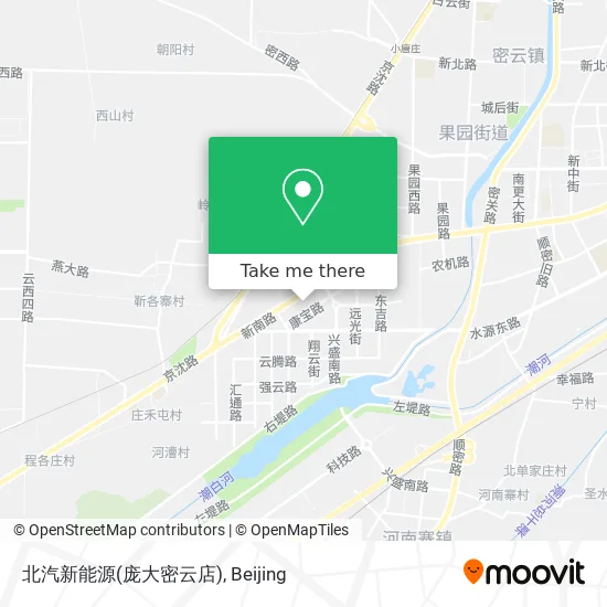 北汽新能源(庞大密云店) map