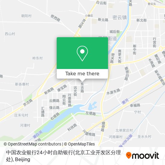 中国农业银行24小时自助银行(北京工业开发区分理处) map